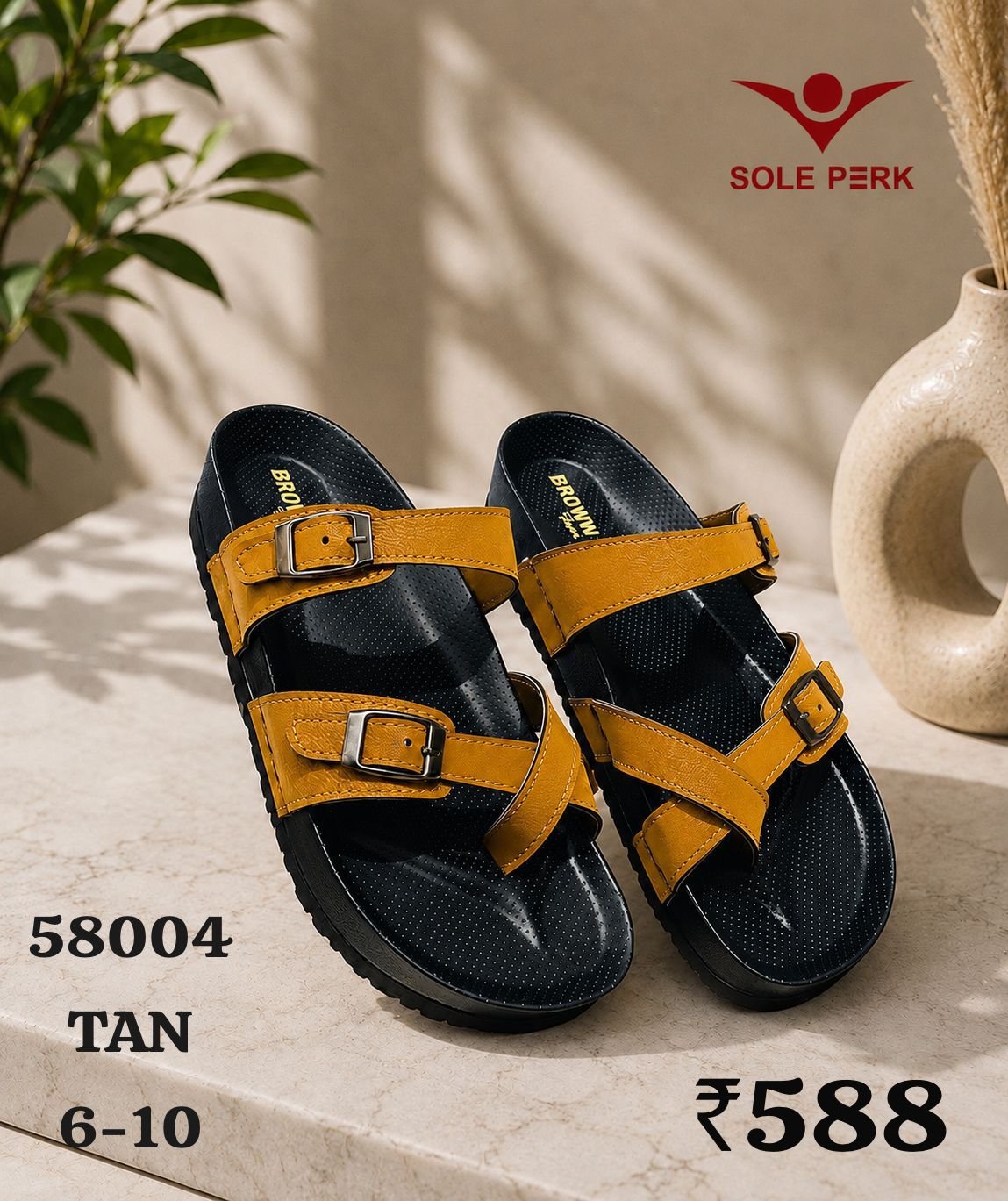 Men's leather sandals